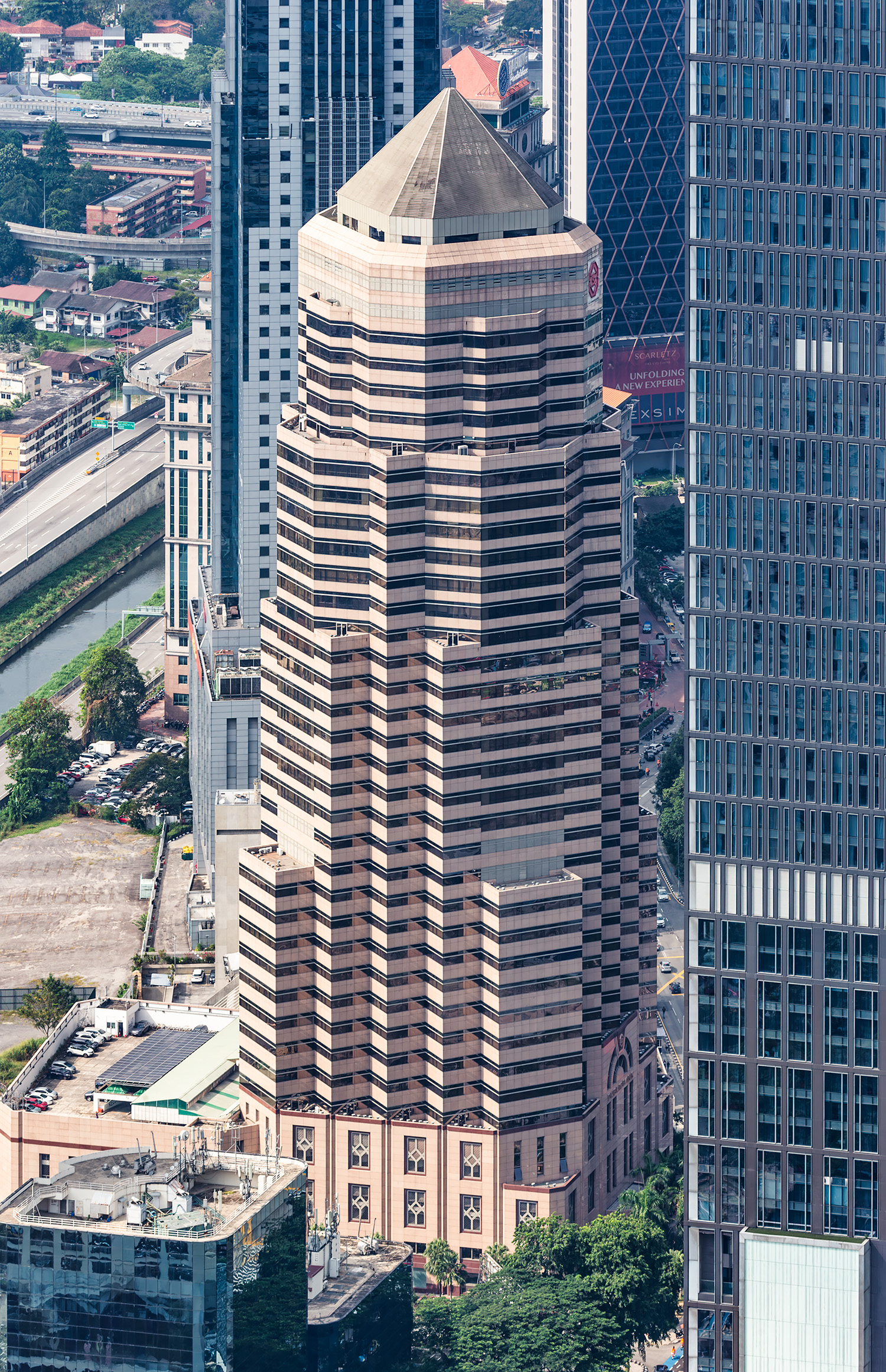 Menara Public Bank, Kuala Lumpur - View from KL Tower. © Mathias Beinling